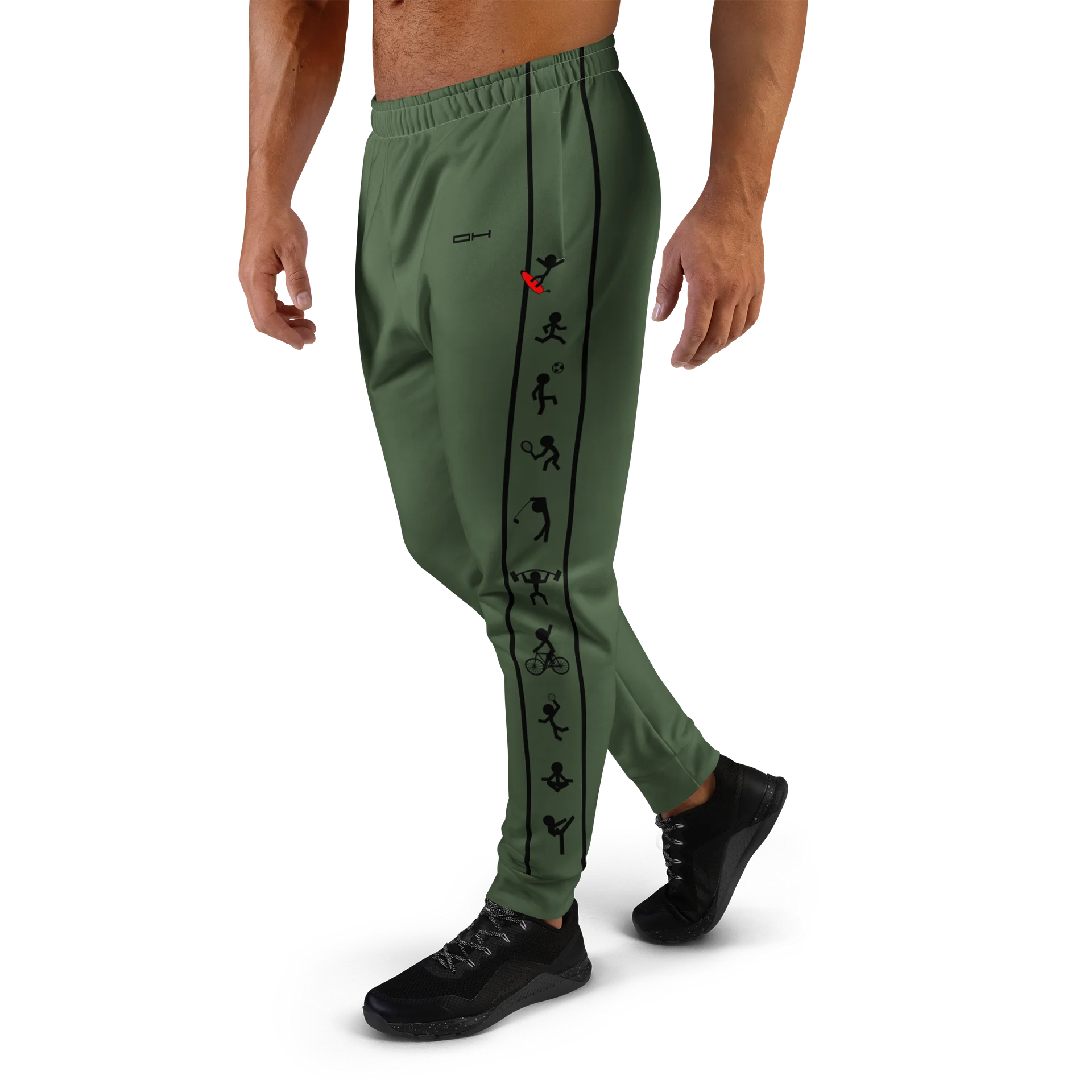 Military Green Sport Joggers // Streetwear for the Athlete product image (1)