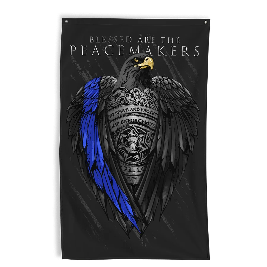 Peacemakers Black Eagle Wall Flag product image (1)