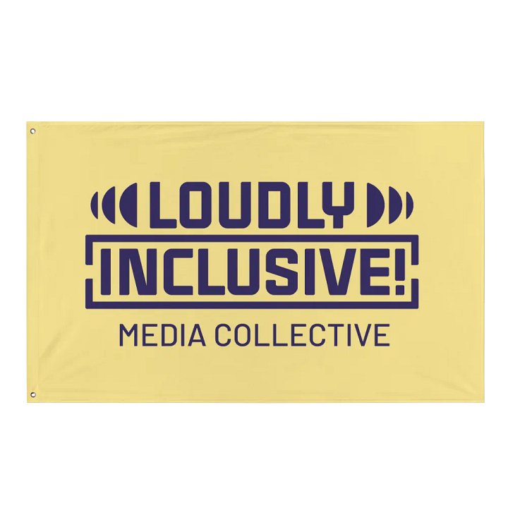 Yellow and Purple Logo Flag product image (1)