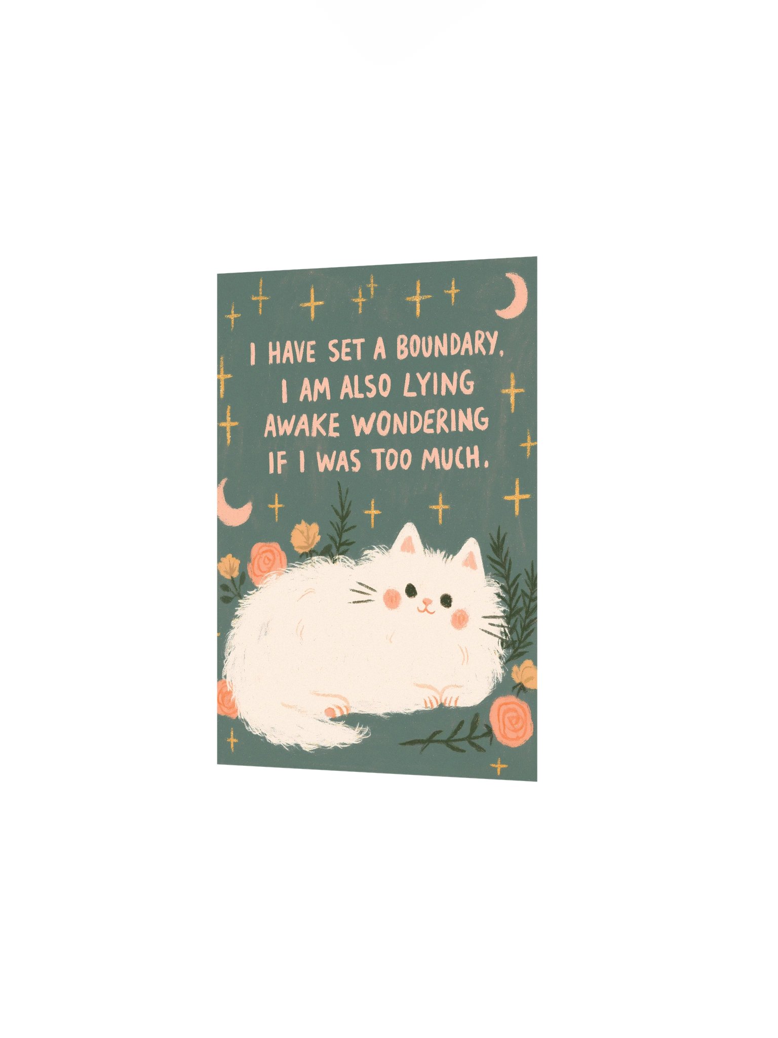 Boundary Cat Quote Poster product image (10)