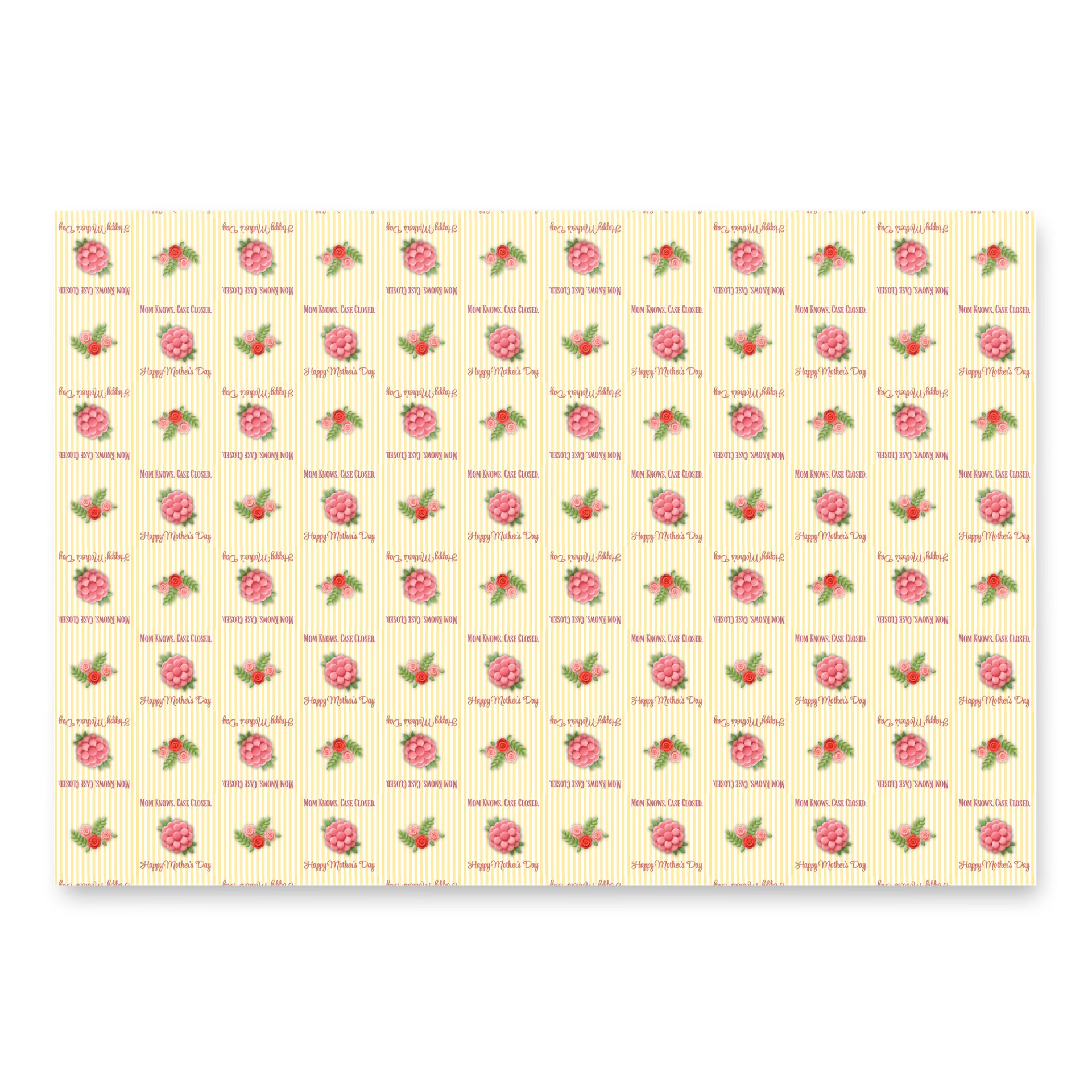 True Crime Mom Floral Gift Wrap Set product image (6)