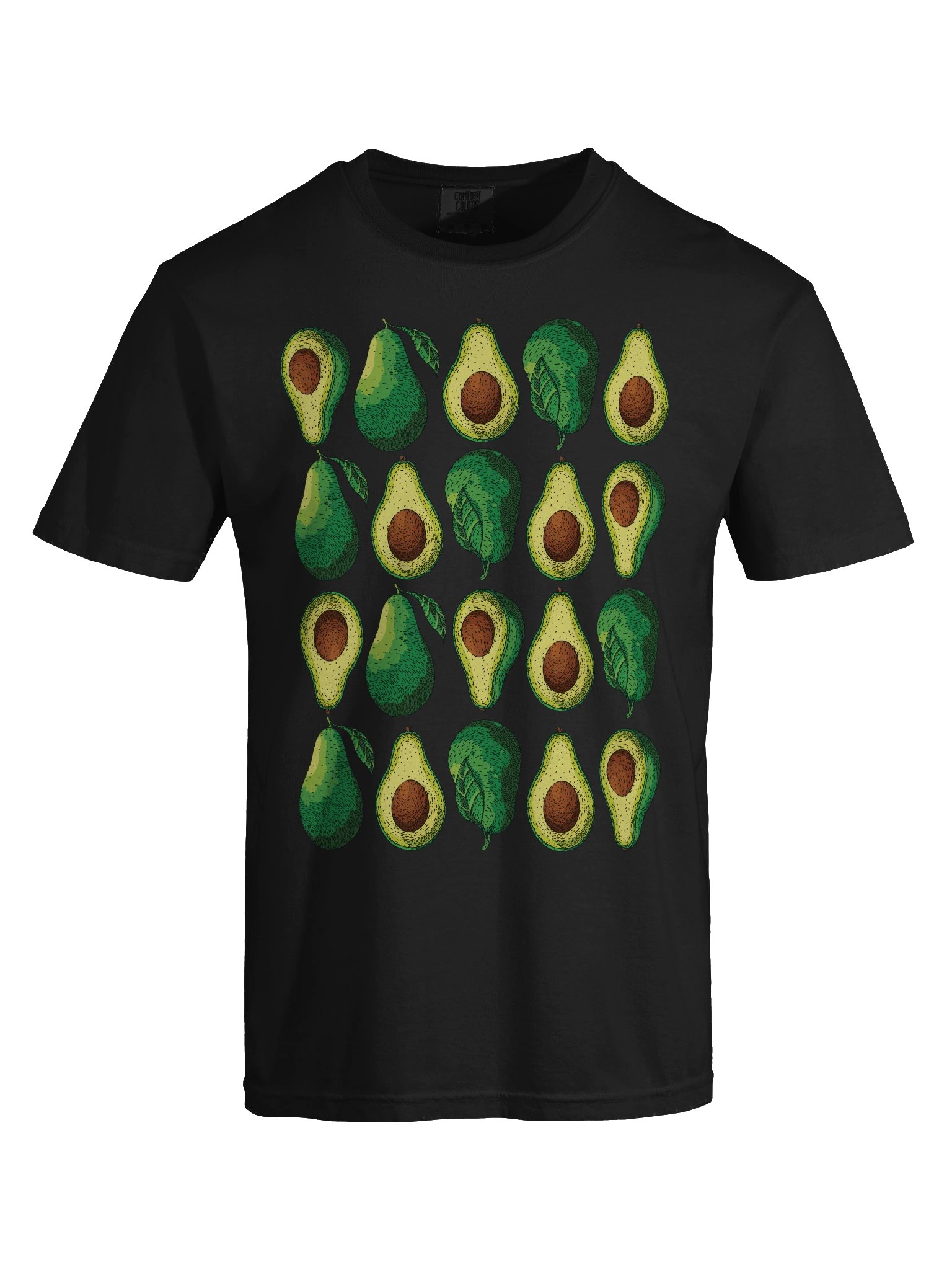 Avocado Pattern Shirt – Cute Aesthetic Fruit Graphic Tee for Food Lovers product image (8)