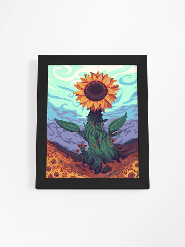 Sunflower Hills Pixel Art Framed Poster product image (3)