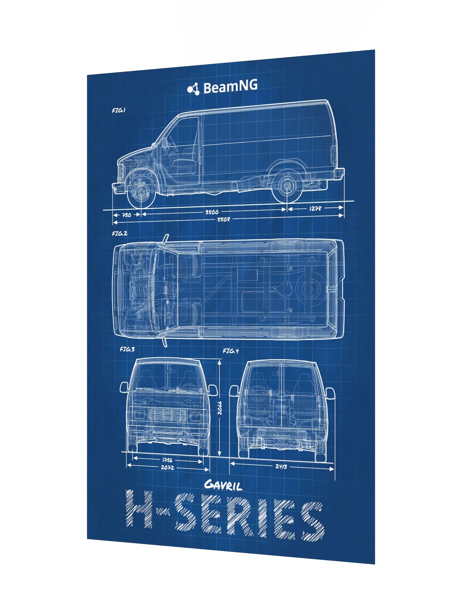 Gavril H-Series Blueprint Poster product image (3)