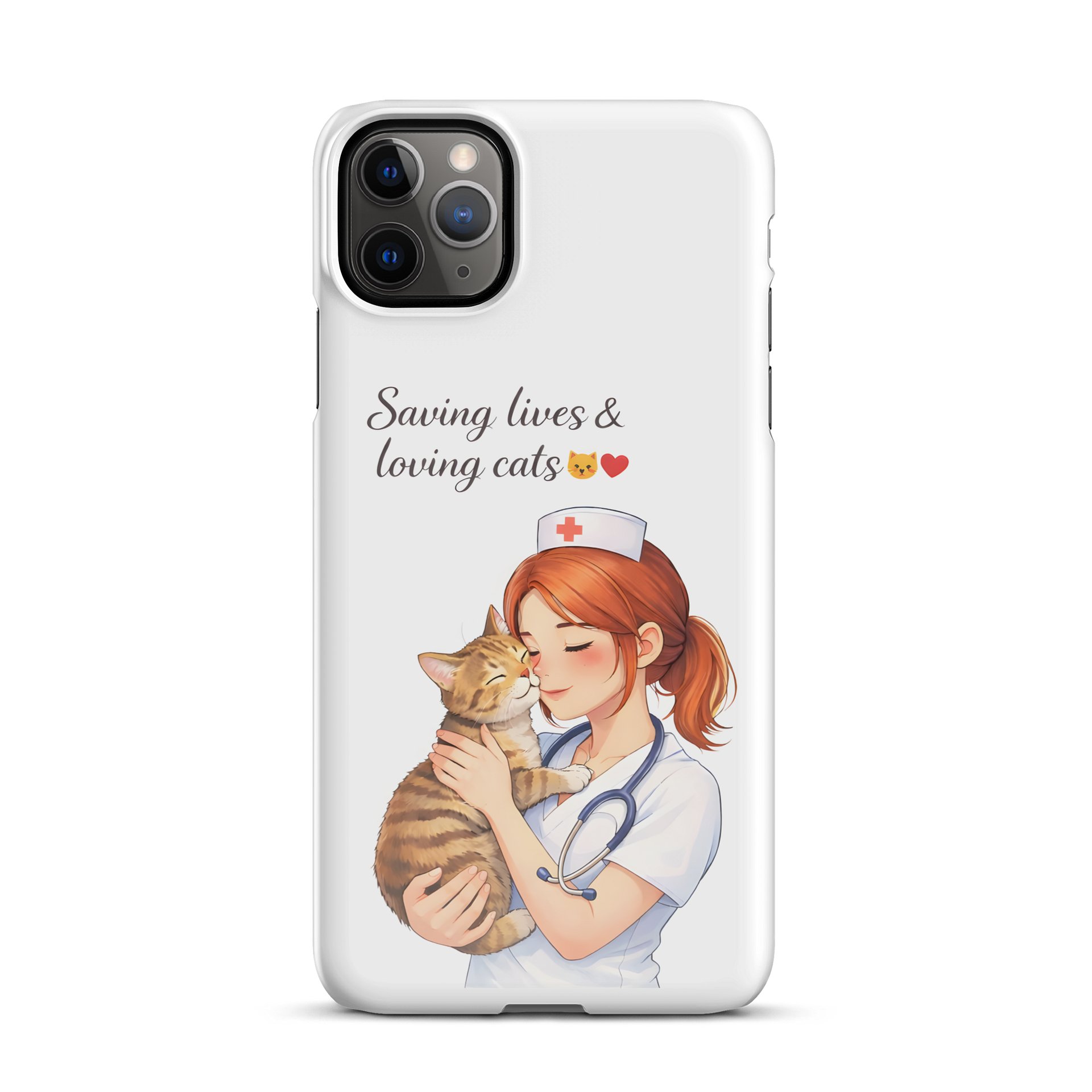 Nurse Cat Lover iPhone Case – Saving Lives & Loving Cats 🐱 product image (59)