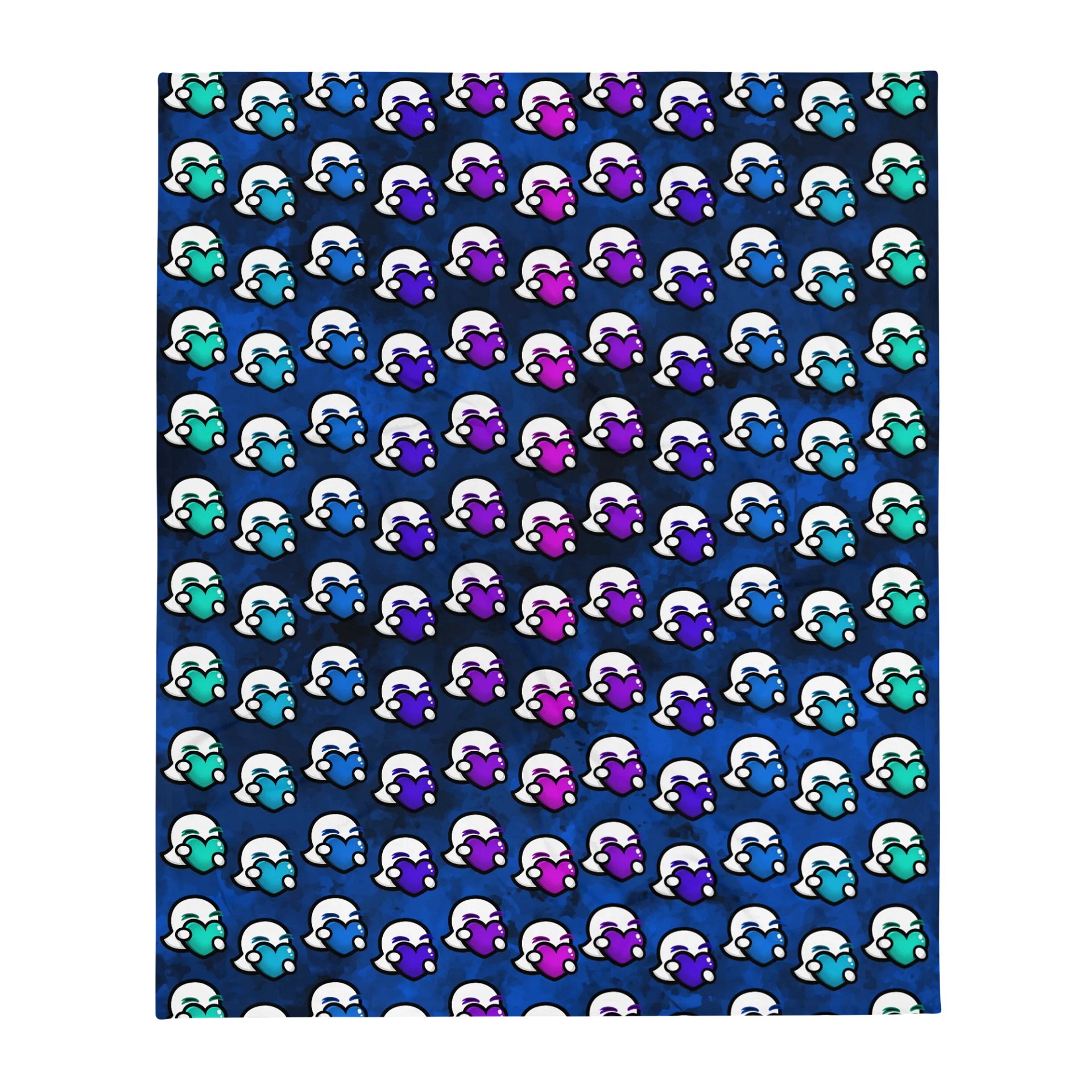 Vaporwave Heart Spam Throw Blanket product image (2)