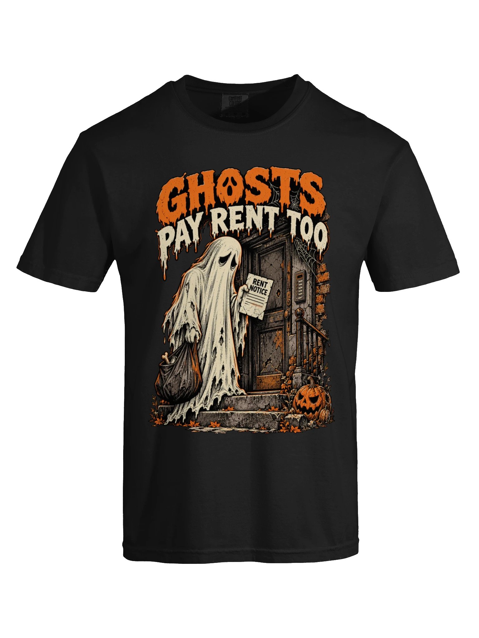 Ghosts Pay Rent Too — Funny Halloween Ghost T-Shirt product image (9)