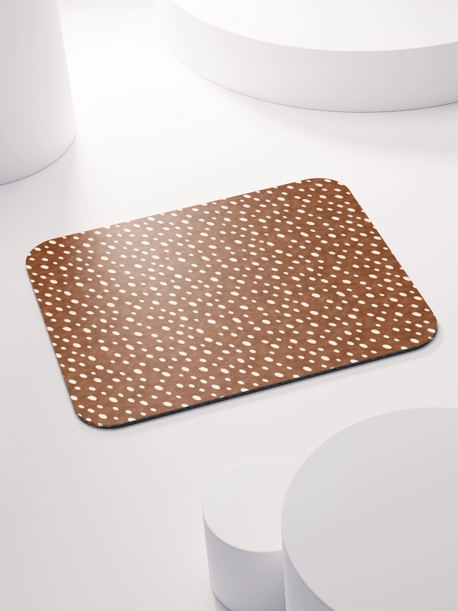Cocoa Fawn Mouse Pad — Brown & Cream Deer Print product image (4)