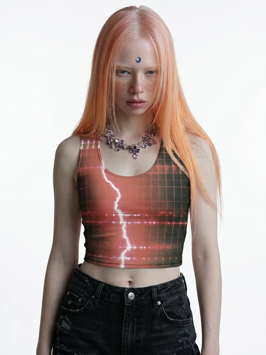 RED LIGHTNING - CROP TOP product image (1)