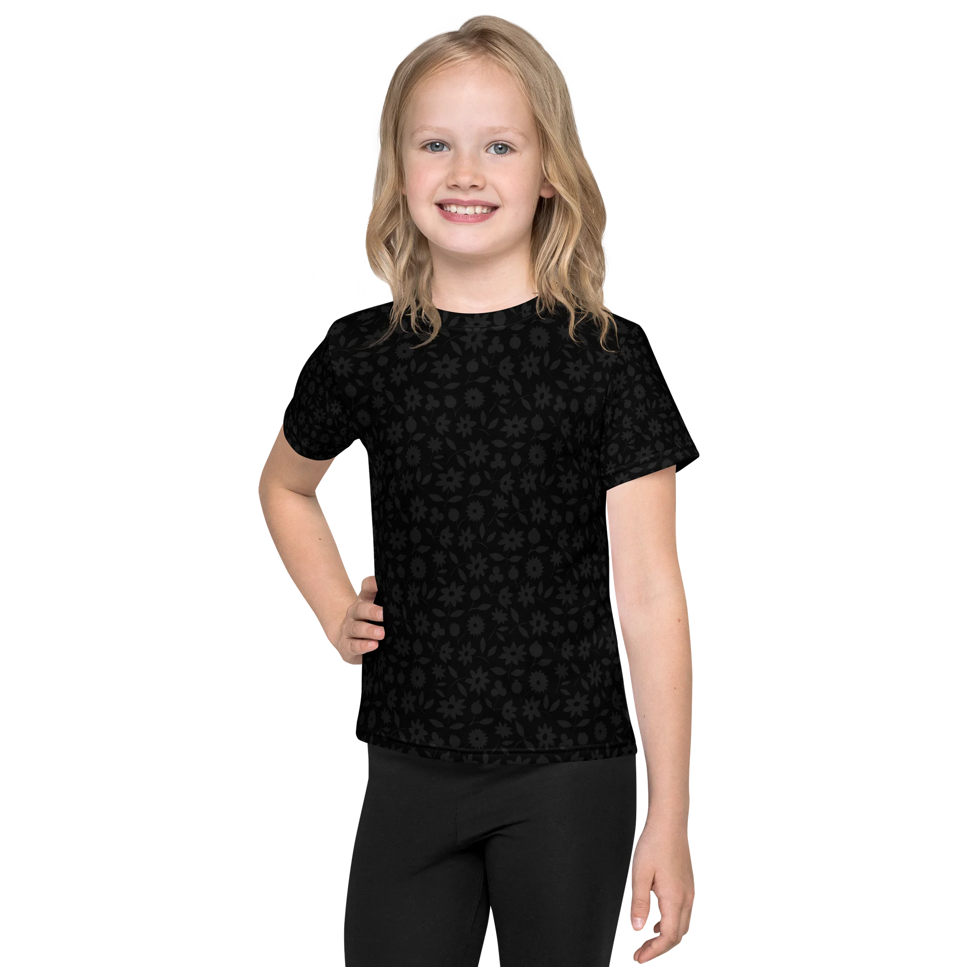 Midnight Floral Kids Tee product image (1)