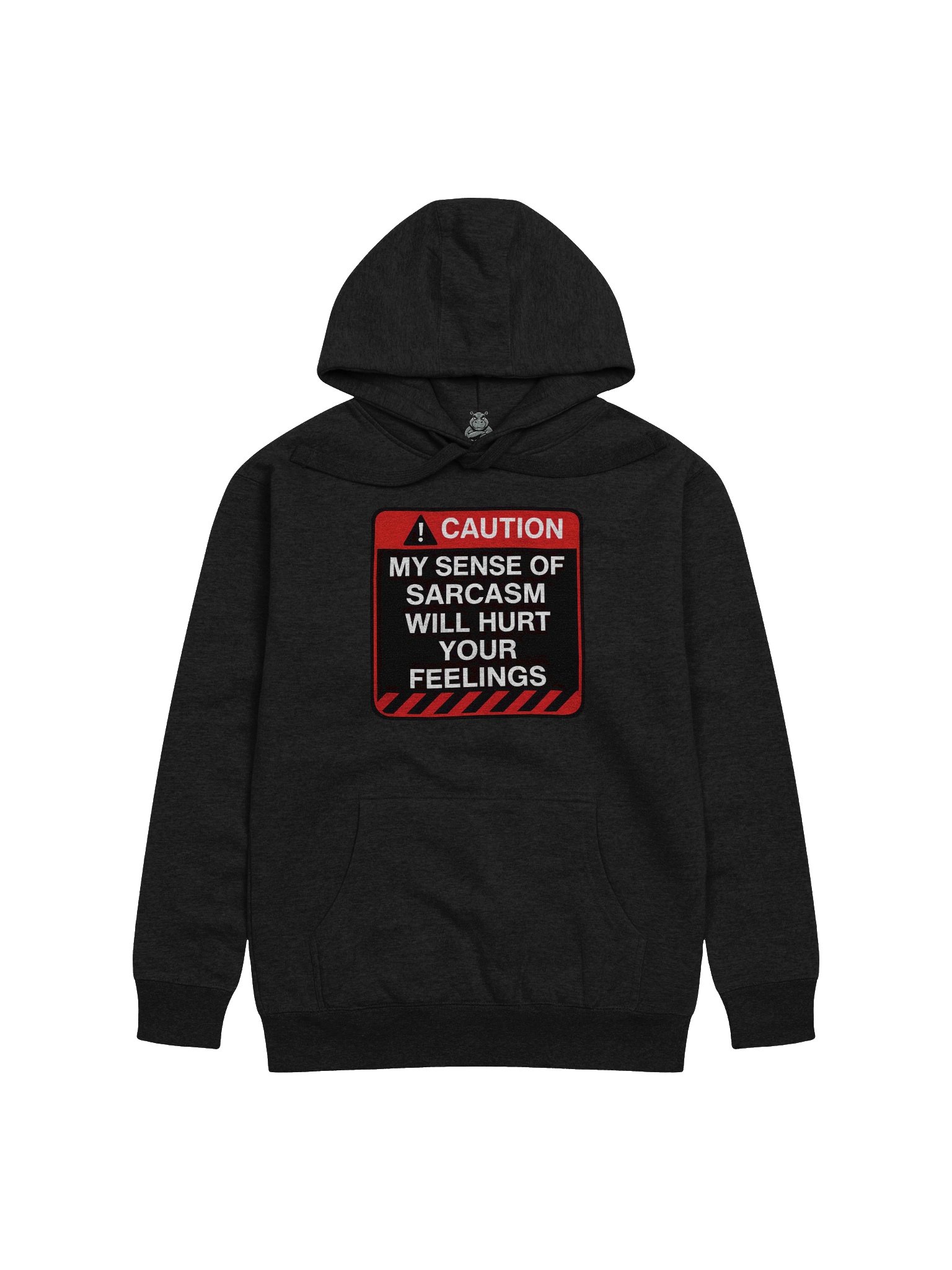 "Caution: My Level Of Sarcasm" Hoodie – Funny Warning Graphic Hoodie | Bold Sarcastic Humor Hoodie product image (3)