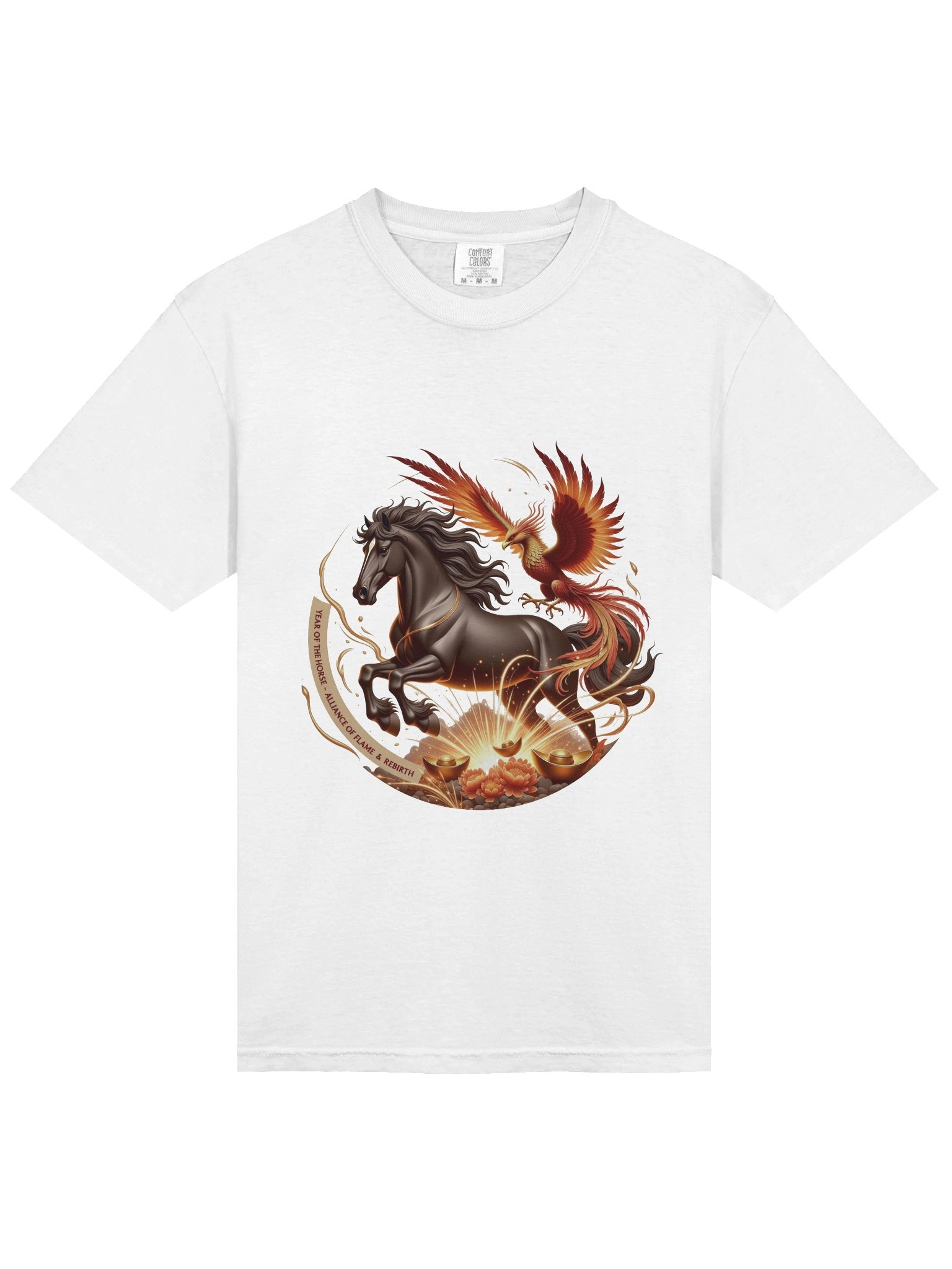 Year of the Horse Mythical Phoenix T Shirt, Lunar New Year Gift product image (3)