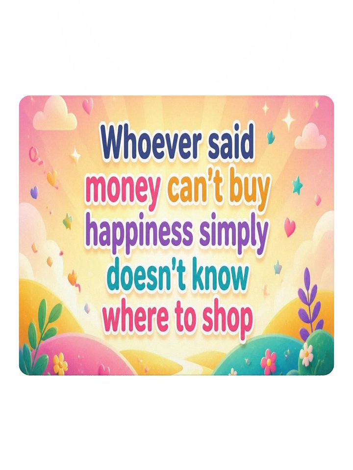 "Money" Can’t Buy Happiness Mouse Pad product image (2)