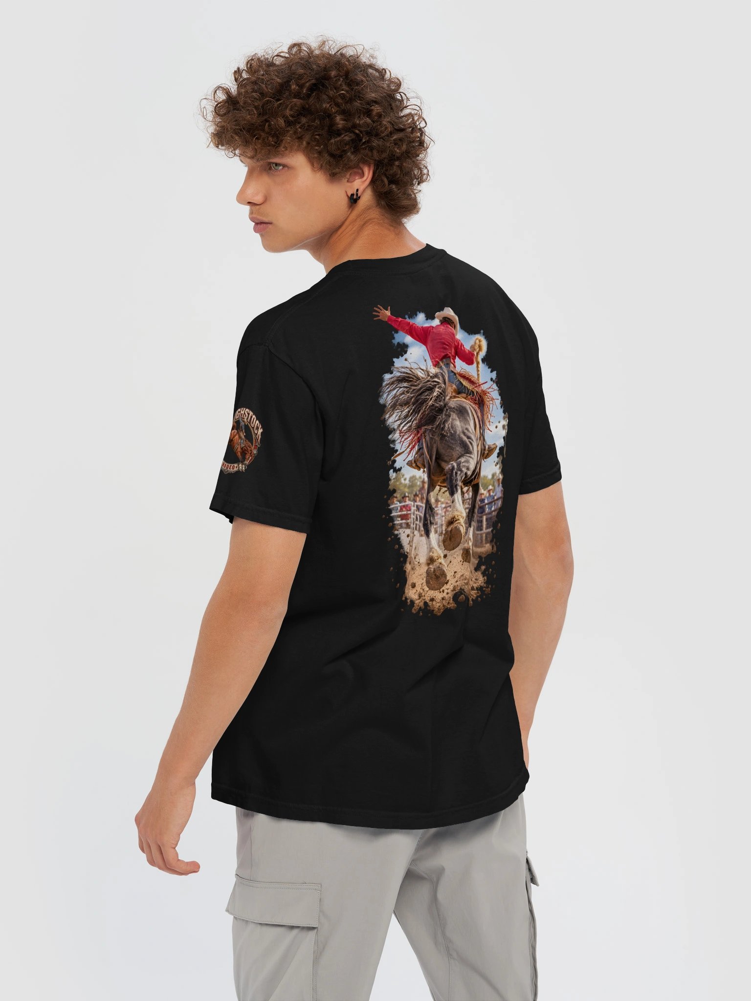 Saddle Bronc Dirtstorm T-Shirt | ROUGHSTOCK RODEO™ product image (8)