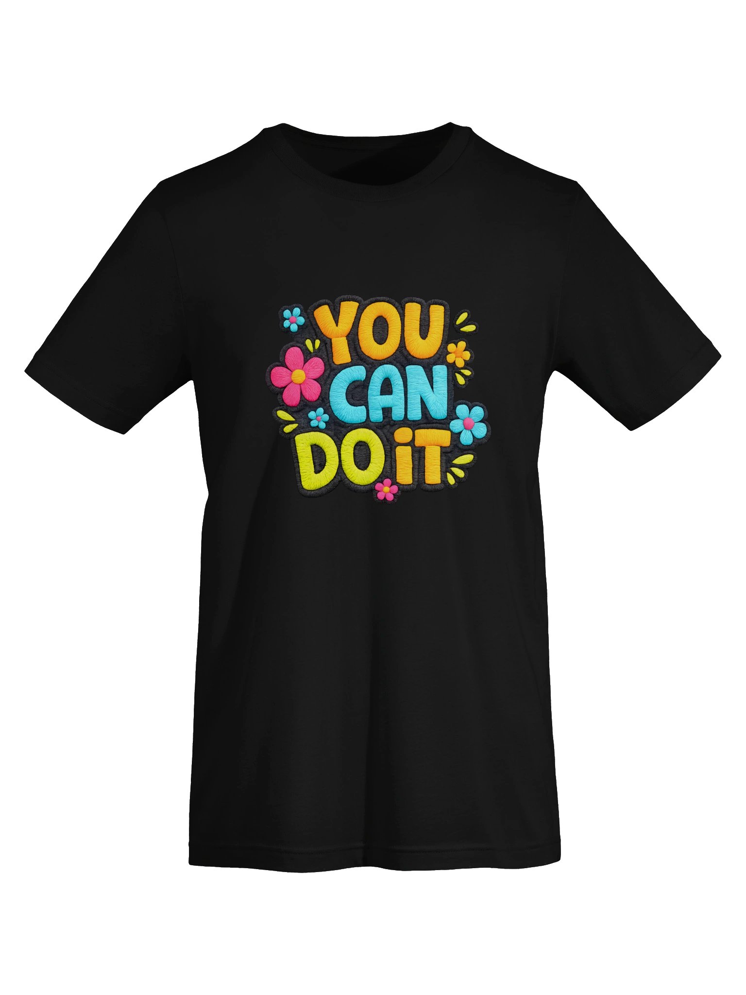 "You Can Do It" Retro Y2K Floral Motivational Graphic T-Shirt product image (5)