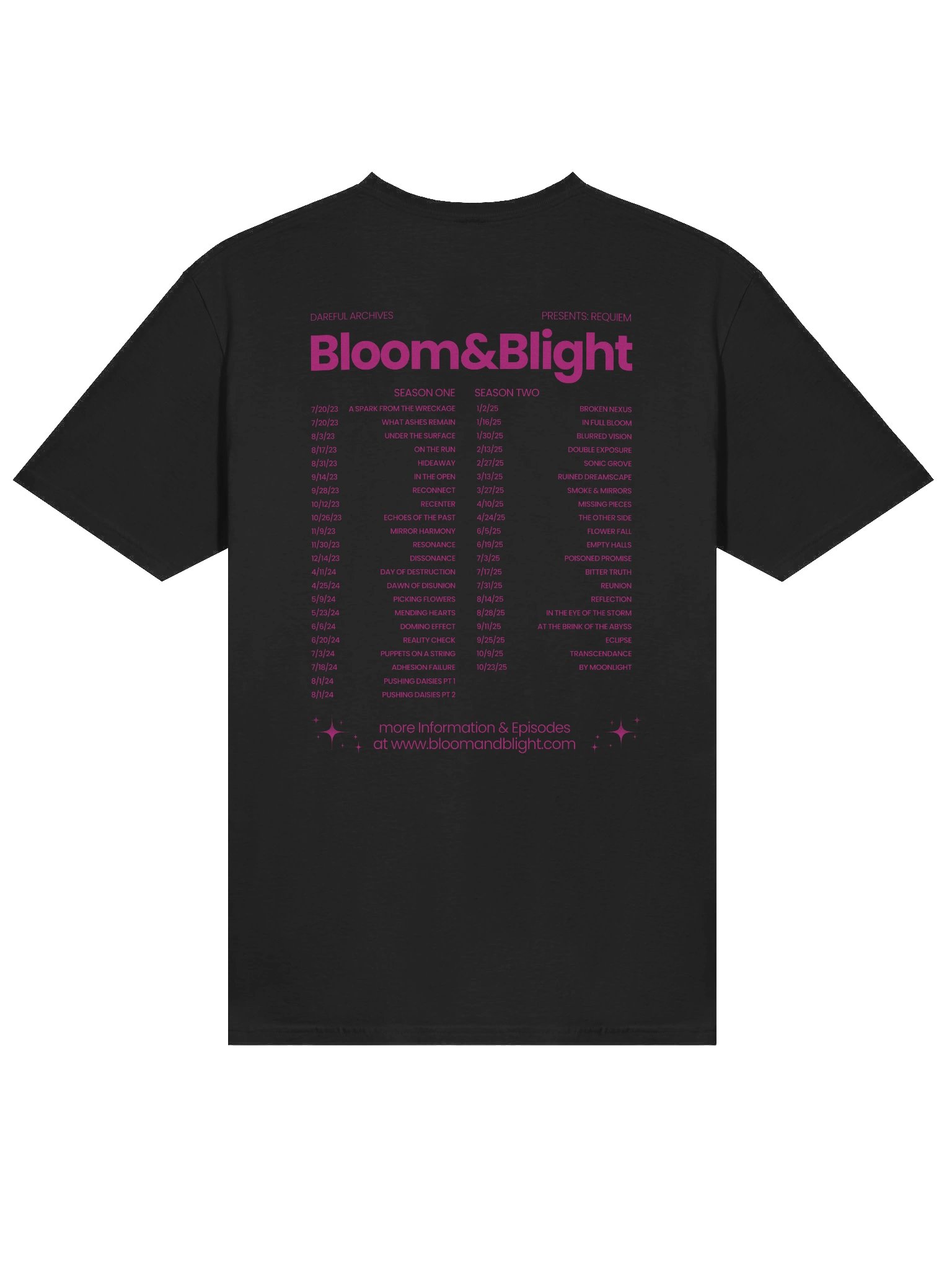 Pushing Daisies: Requiem Tour Shirt product image (2)