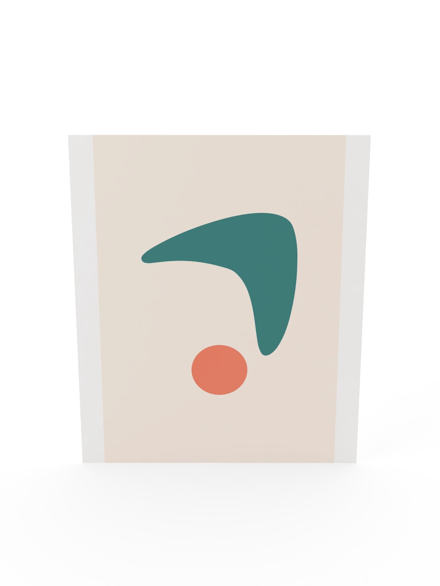 Teal Boomerang Sun Print | Colorful Bathroom Wall Art product image (7)