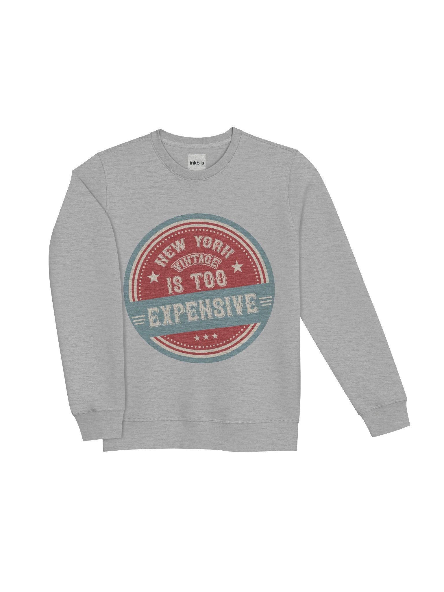 “New York Is Too Expensive” Vintage Badge Sweatshirt product image (3)