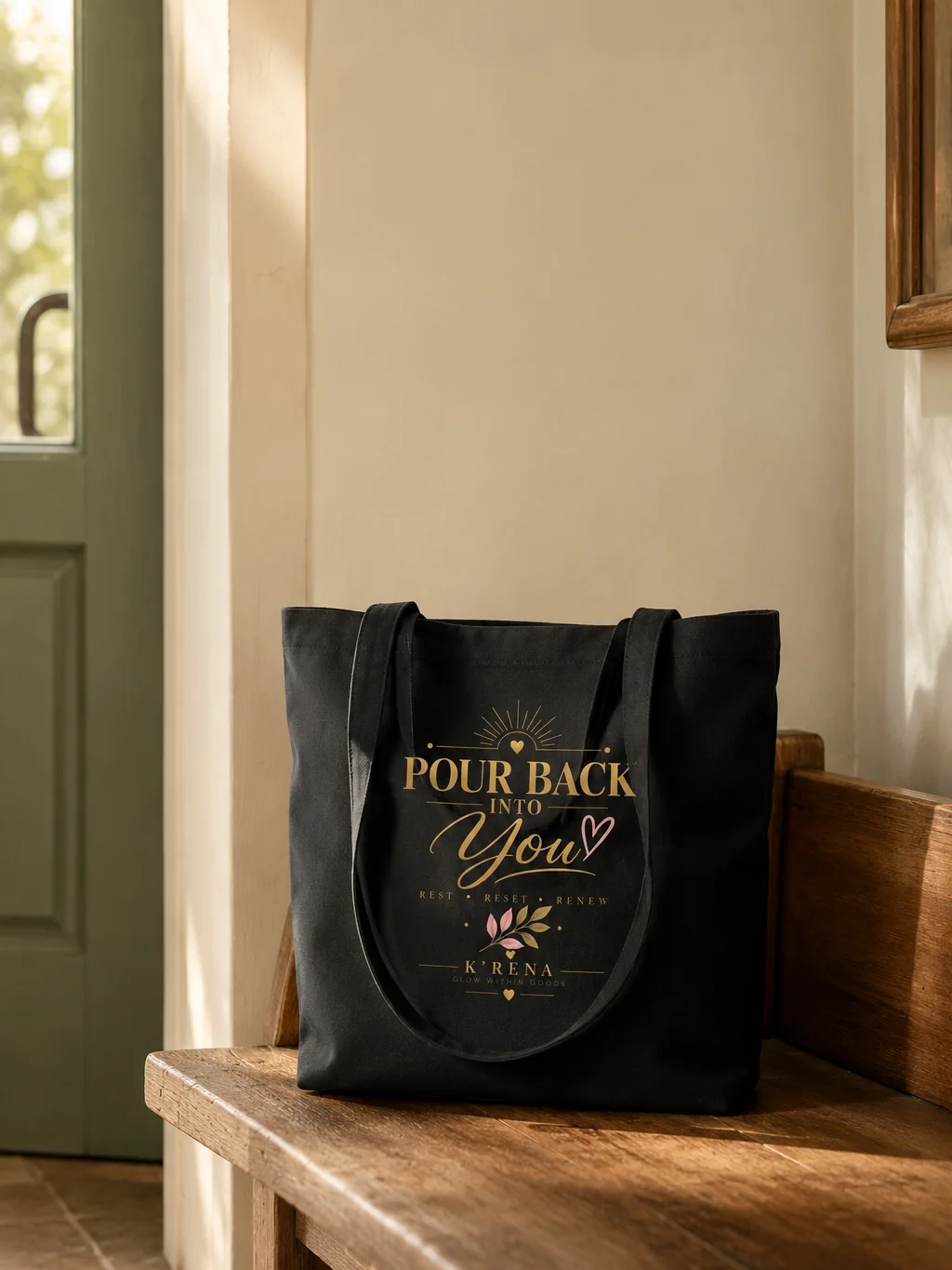 Pour Back Into You Tote Bag | Self-Care Everyday Tote product image (3)