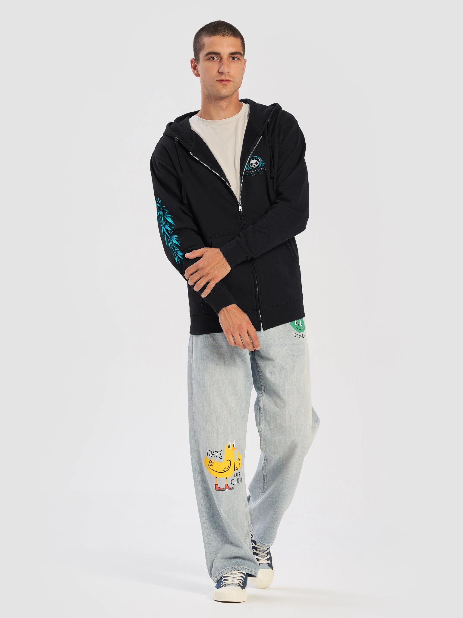 Psixkotic Bamboo Krew Supply Co. Zip-Up Hoodie product image (7)