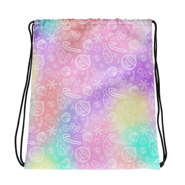 Limited Edition Christmas Tie Die Drawstring Bag product image (1)