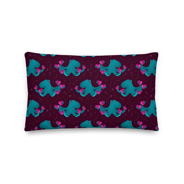 Octopus and Hearts Pillow product image (1)