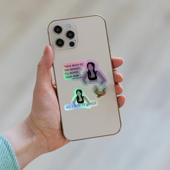MOMMA BENCHER Holo Stickers product image (1)