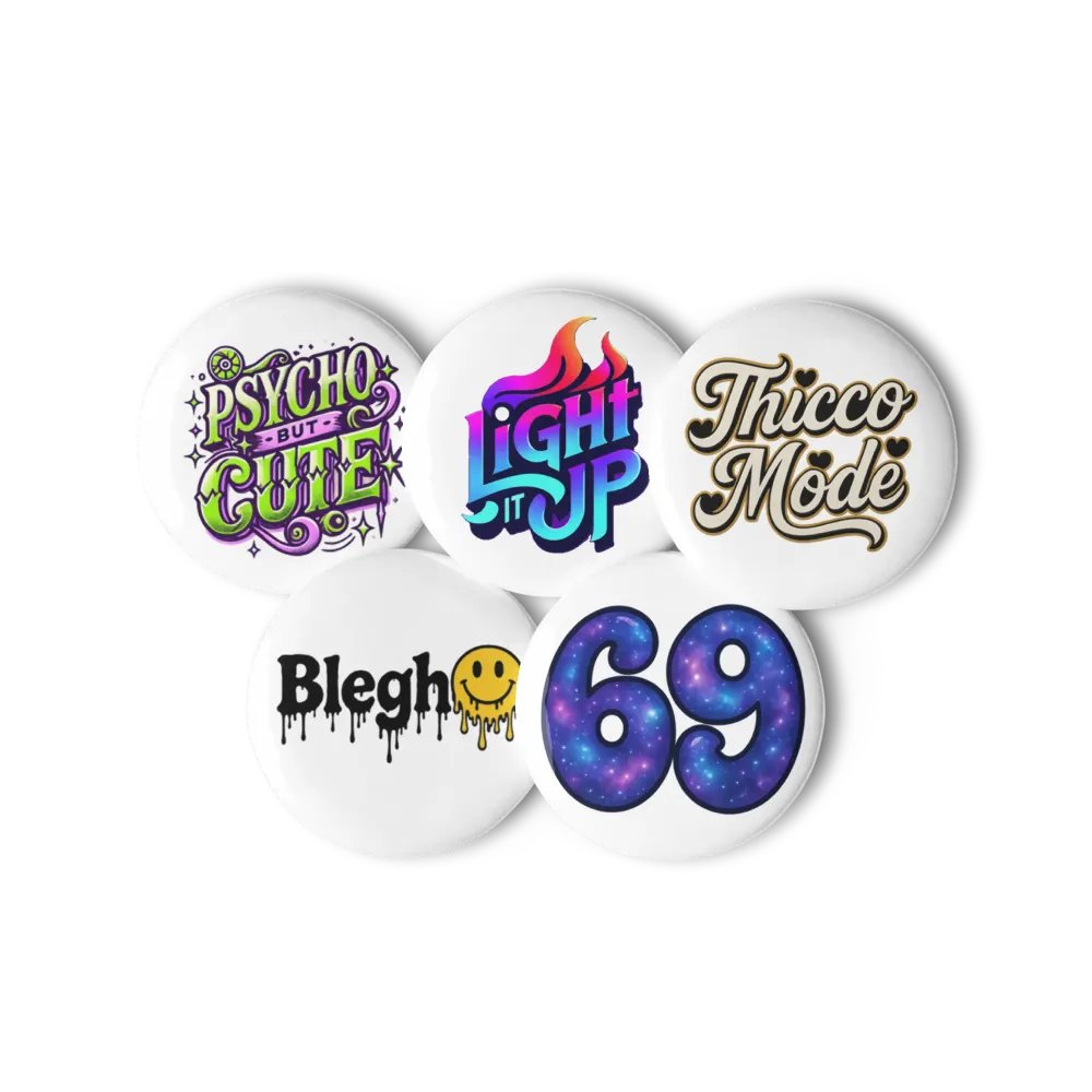 Multi-pack logo buttons product image (3)