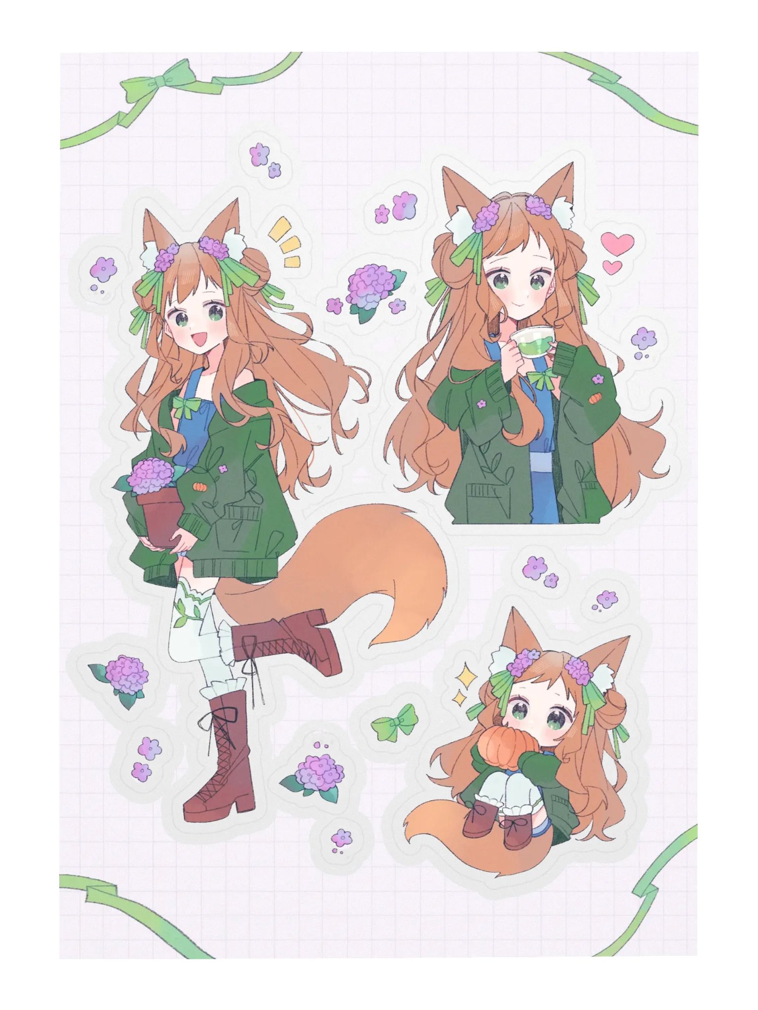 Pumpkin Petty Blossom Sticker Sheet product image (3)