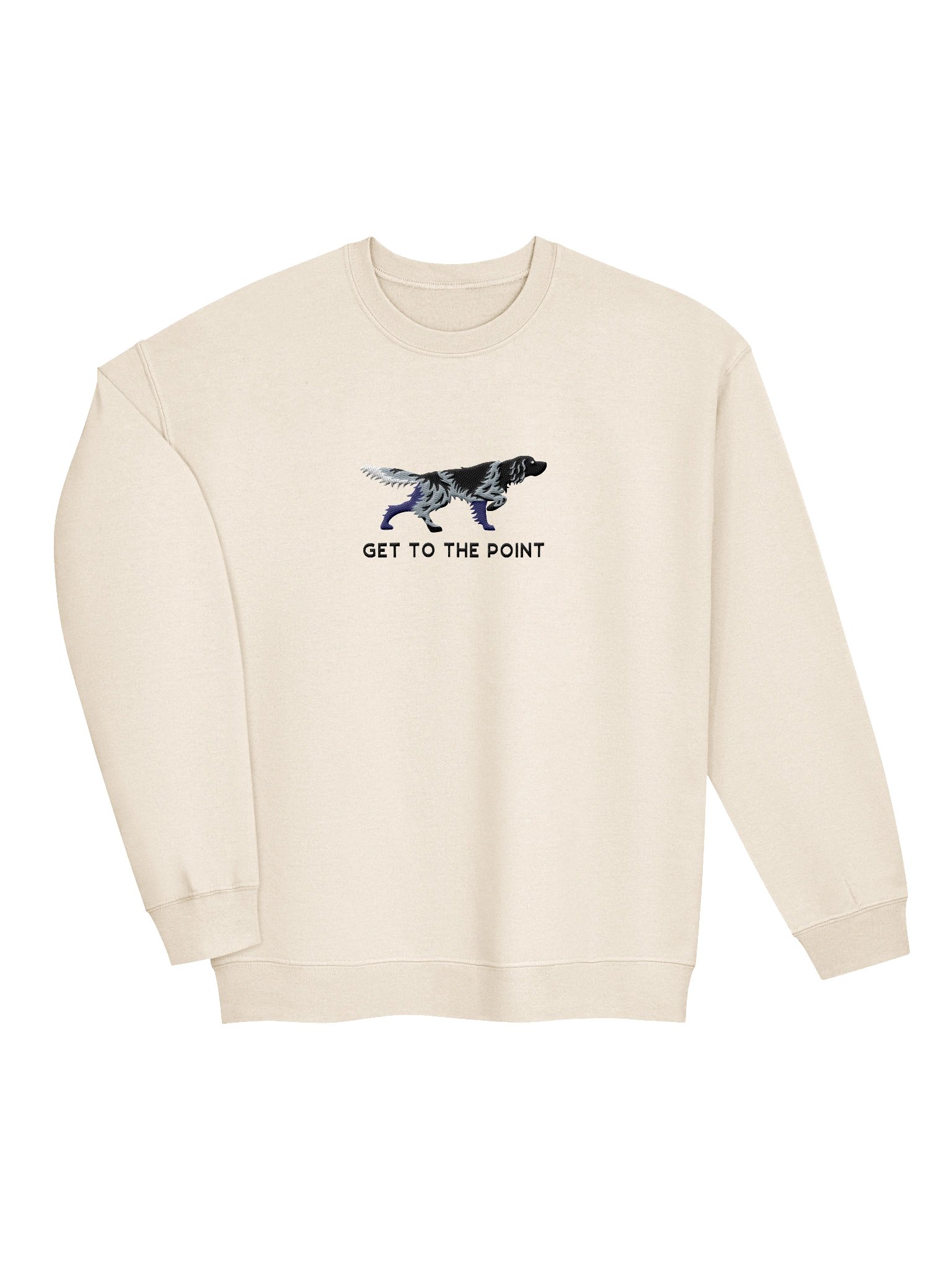 Get to the Point Sweatshirt (Embroidered) of a Large Münsterländer(Blue Roan) product image (6)