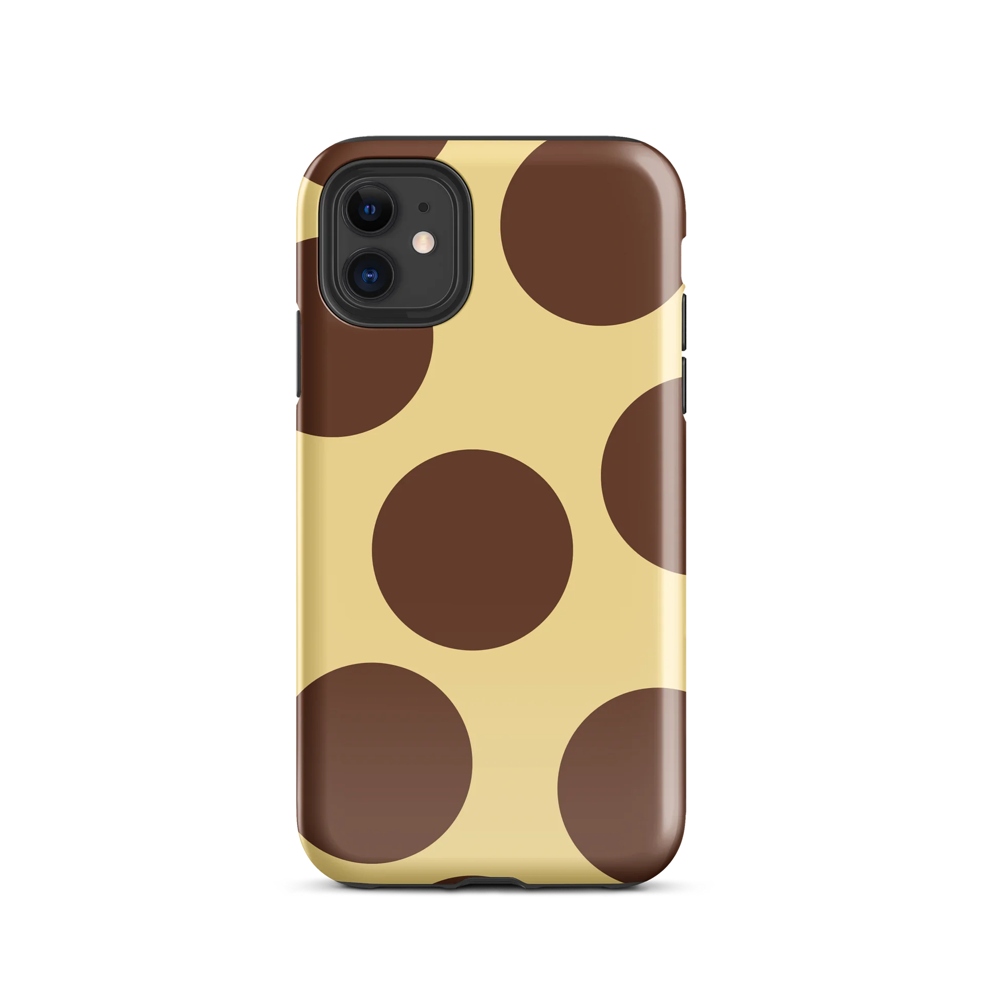 big polka brown i phone case product image (28)