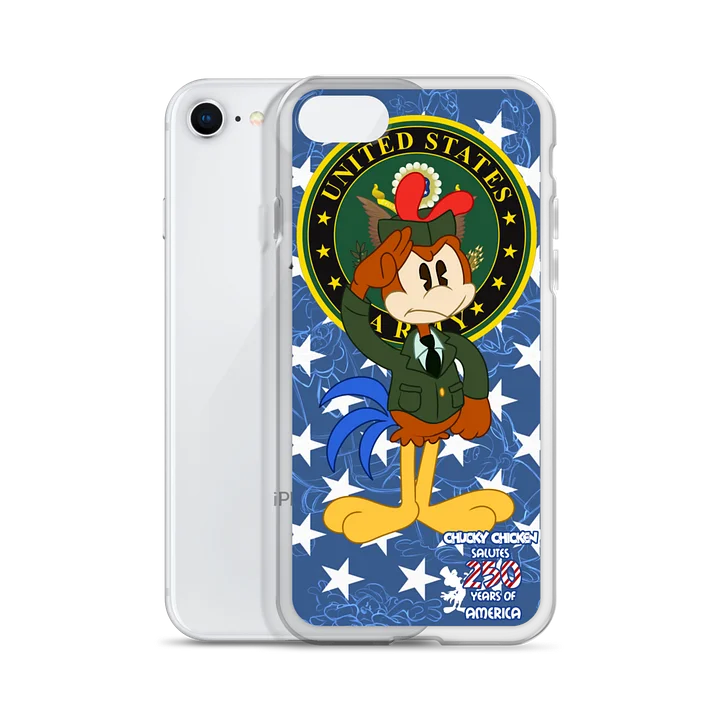 Chucky Chicken Salutes US Army iPhone Case product image (55)