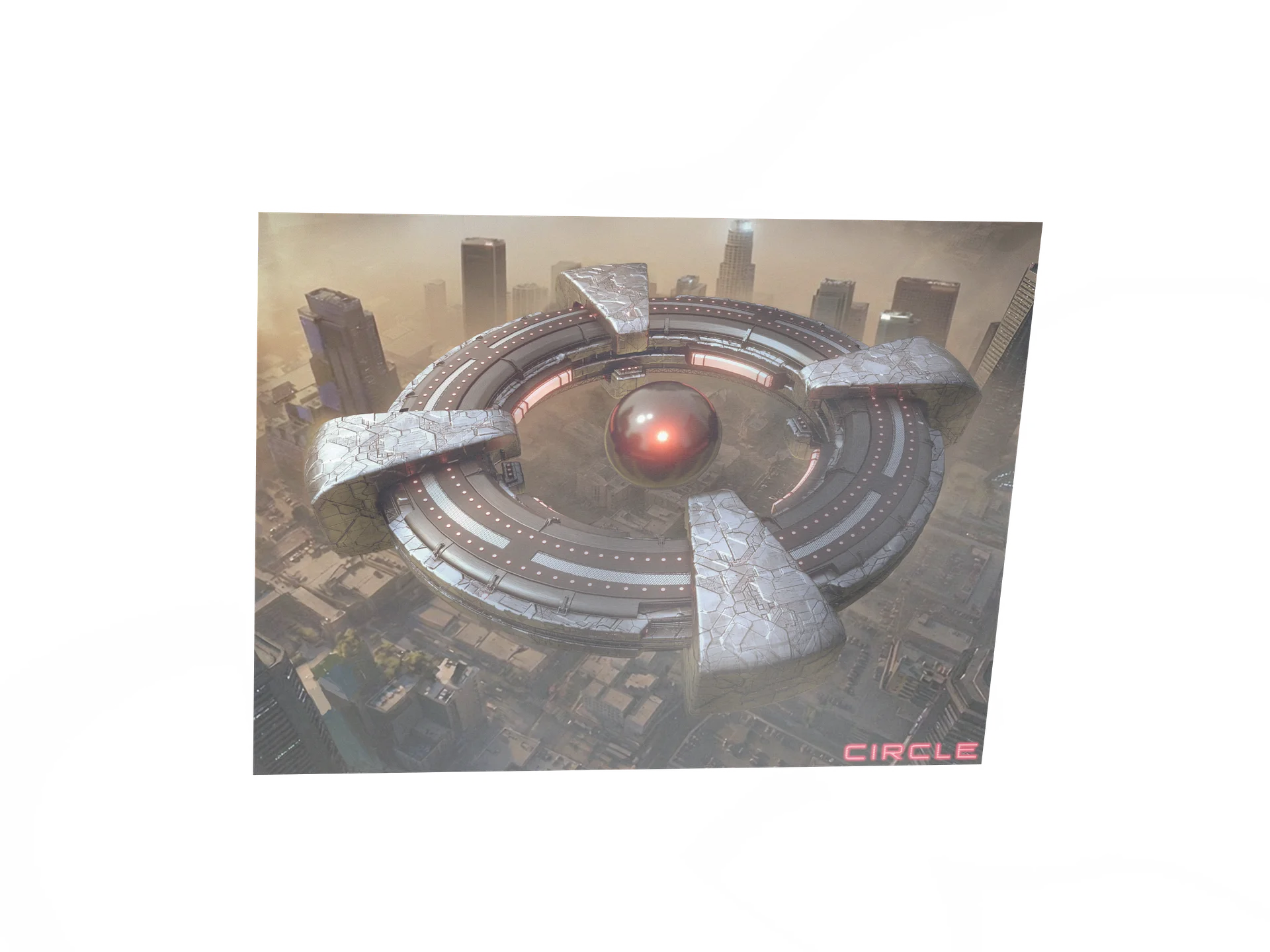 CIRCLE: "Alien Ship" 3D Key Shot (Top View) product image (1)