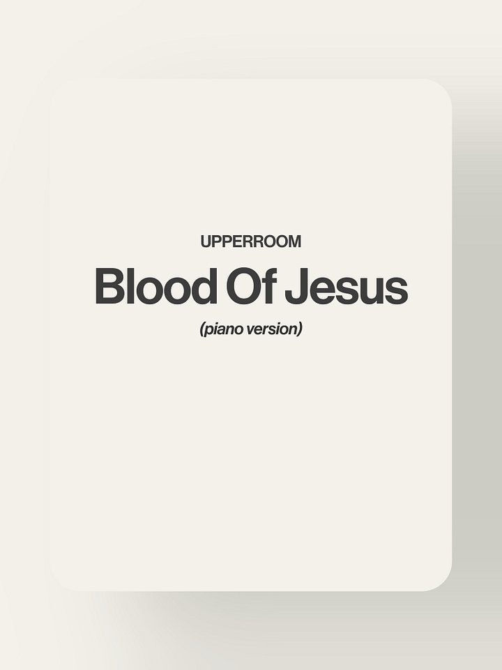 Blood Of Jesus - Upperroom product image (1)