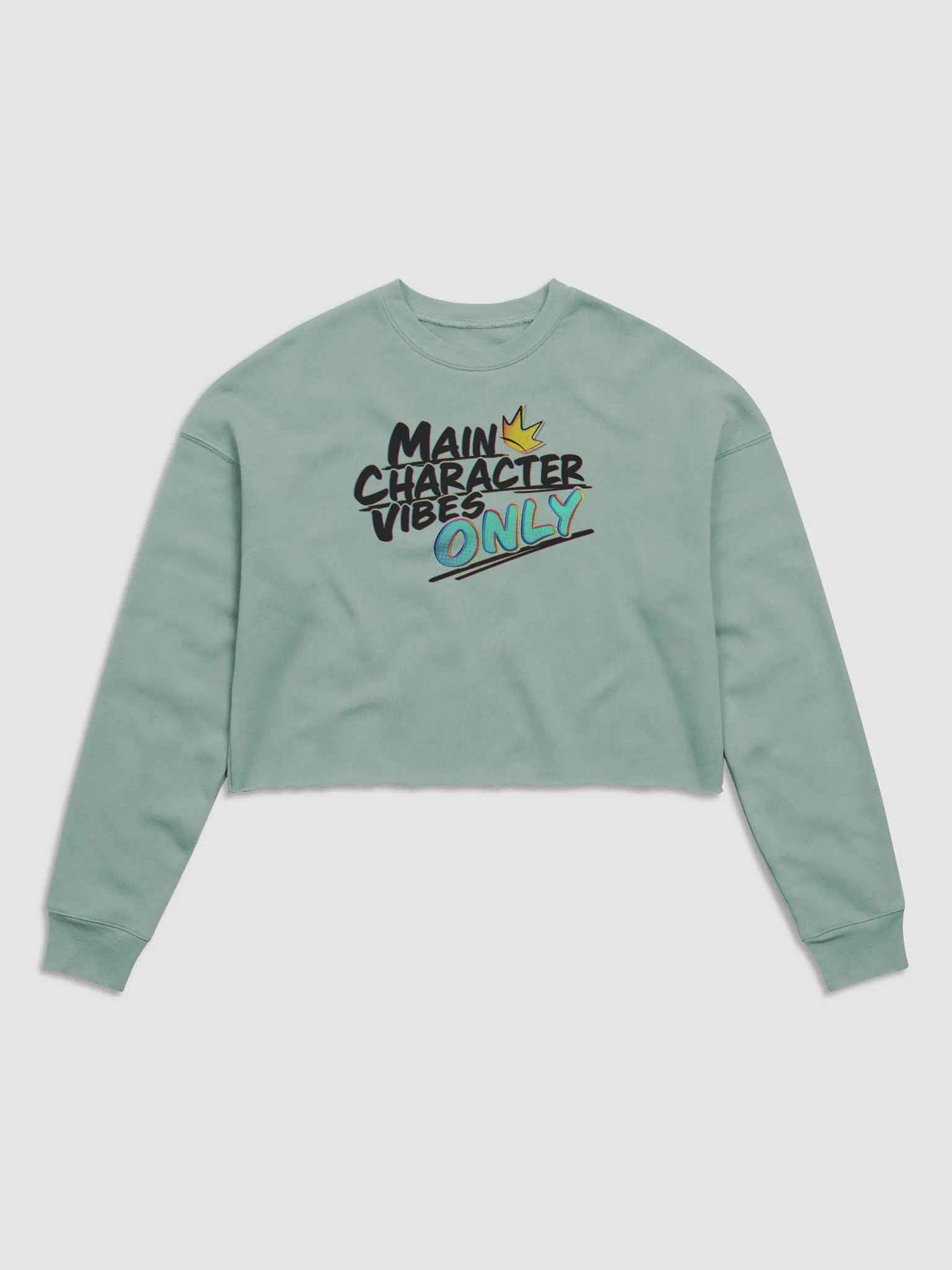 Main Character Vibes Fleece Crop Top product image (1)