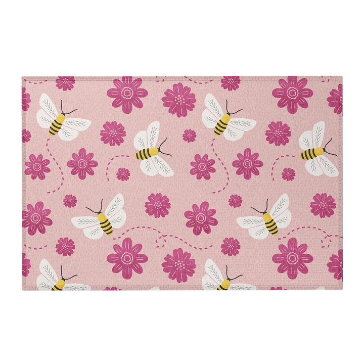 Little Pink Bees Area Rug product image (2)