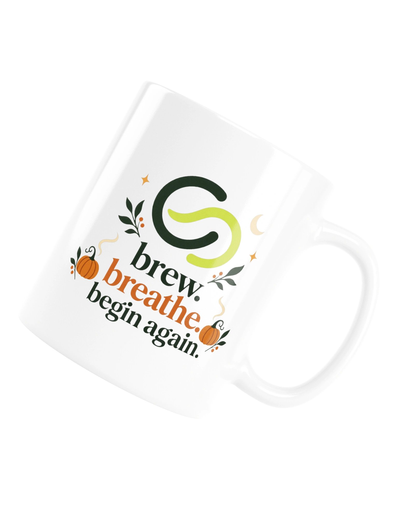 Brew, Breathe, Begin Again Halloween Coffee Mug product image (6)