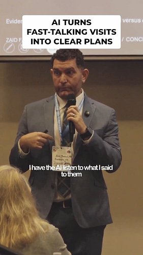 🤖 I got asked at the conference how I actually use AI in my own practice. Here is the honest answer.

Ambient documentation i...