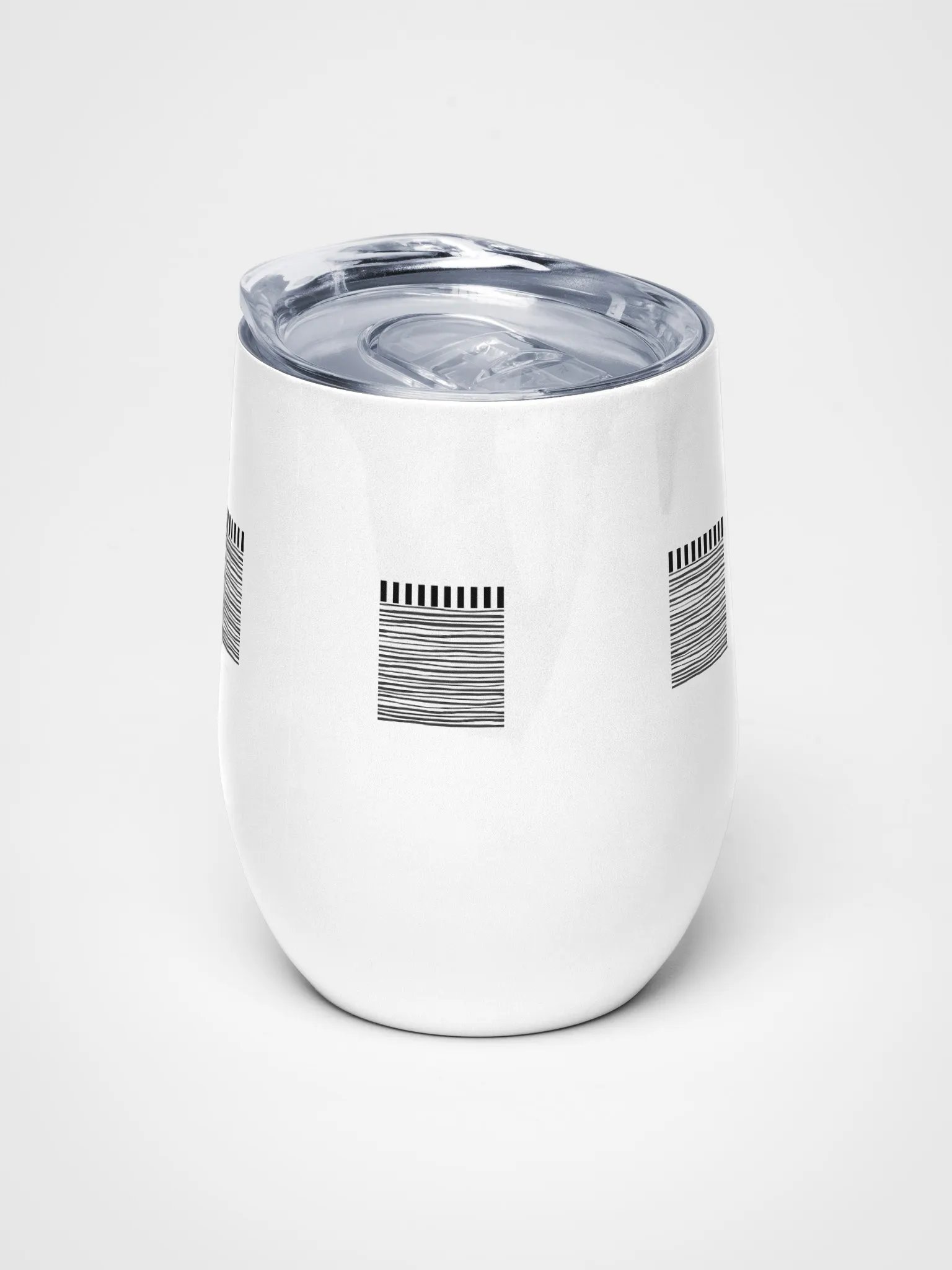 Geometric Monochrome Bliss Wine Tumbler product image (5)