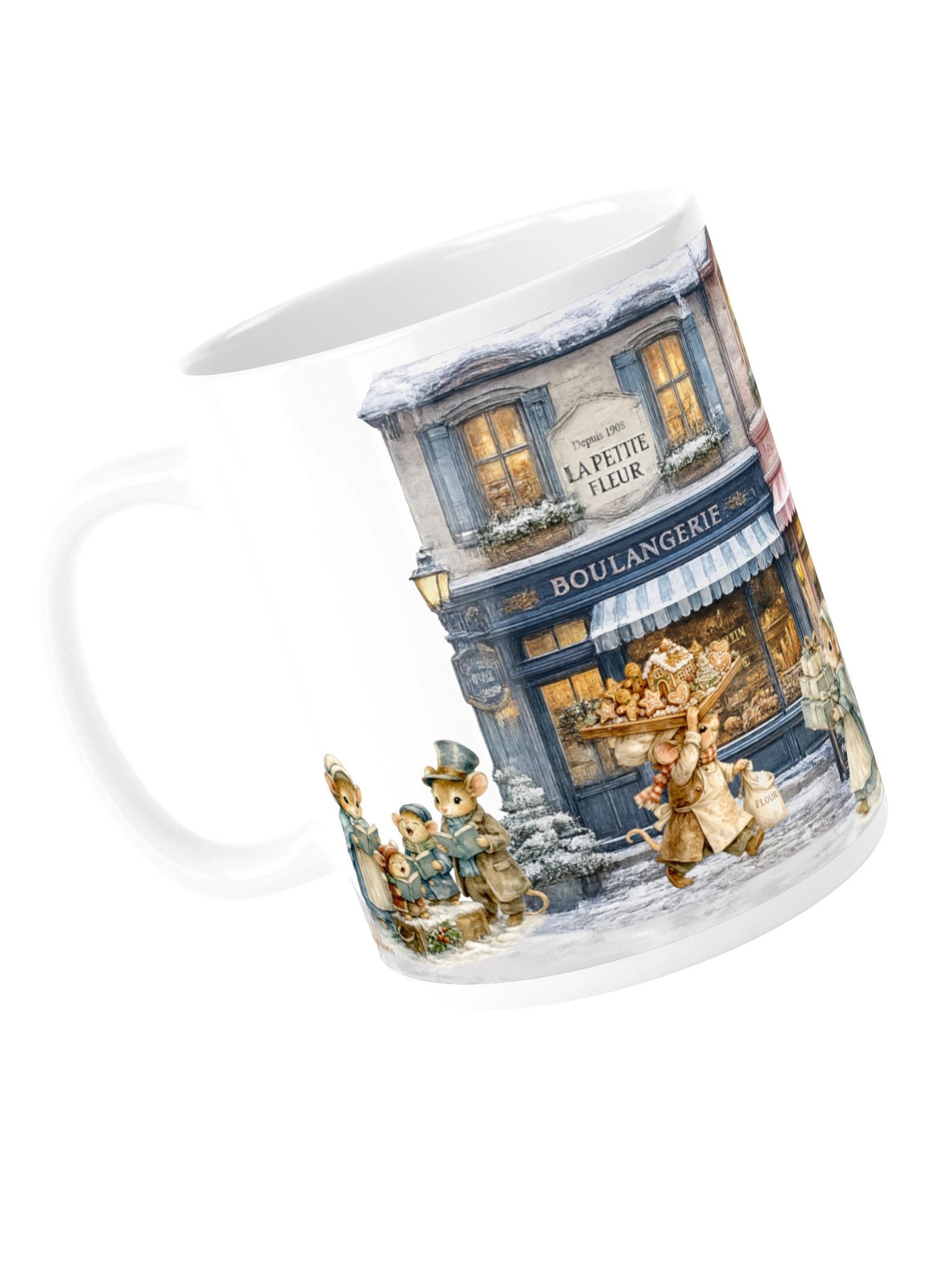 Christmas Is Coming – Whimsical Christmas Village Ceramic Mug product image (5)