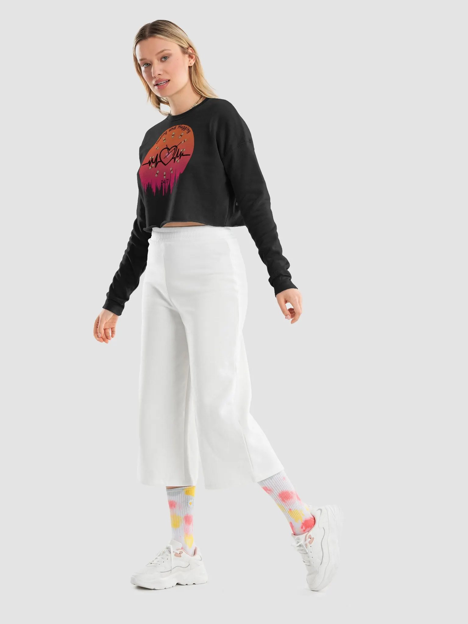 Healing Heartbeat Crop Sweatshirt product image (57)