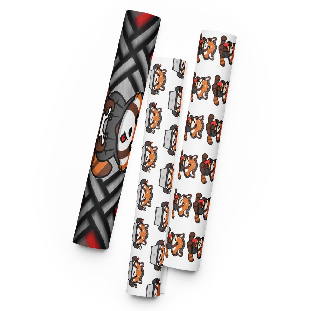 Red Panda Logo Wrapping Paper Set product image (5)