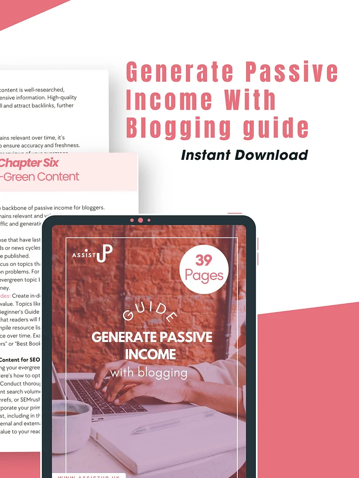 Generate Passive Income With Blogging guide product image (2)