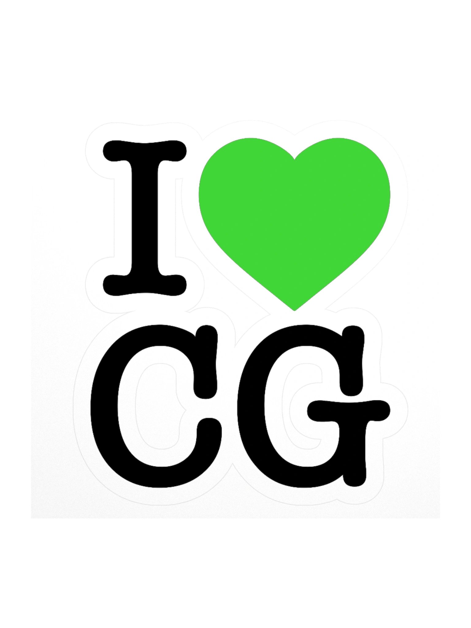 I Heart CG Sticker product image (1)