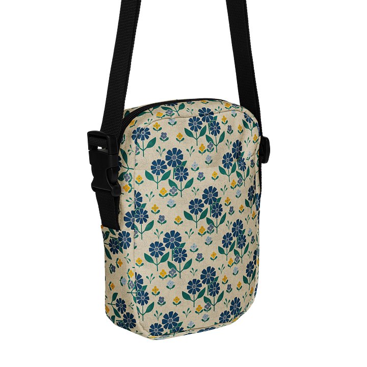Country Retro Flour Sack Flowers Crossbody Bag product image (1)