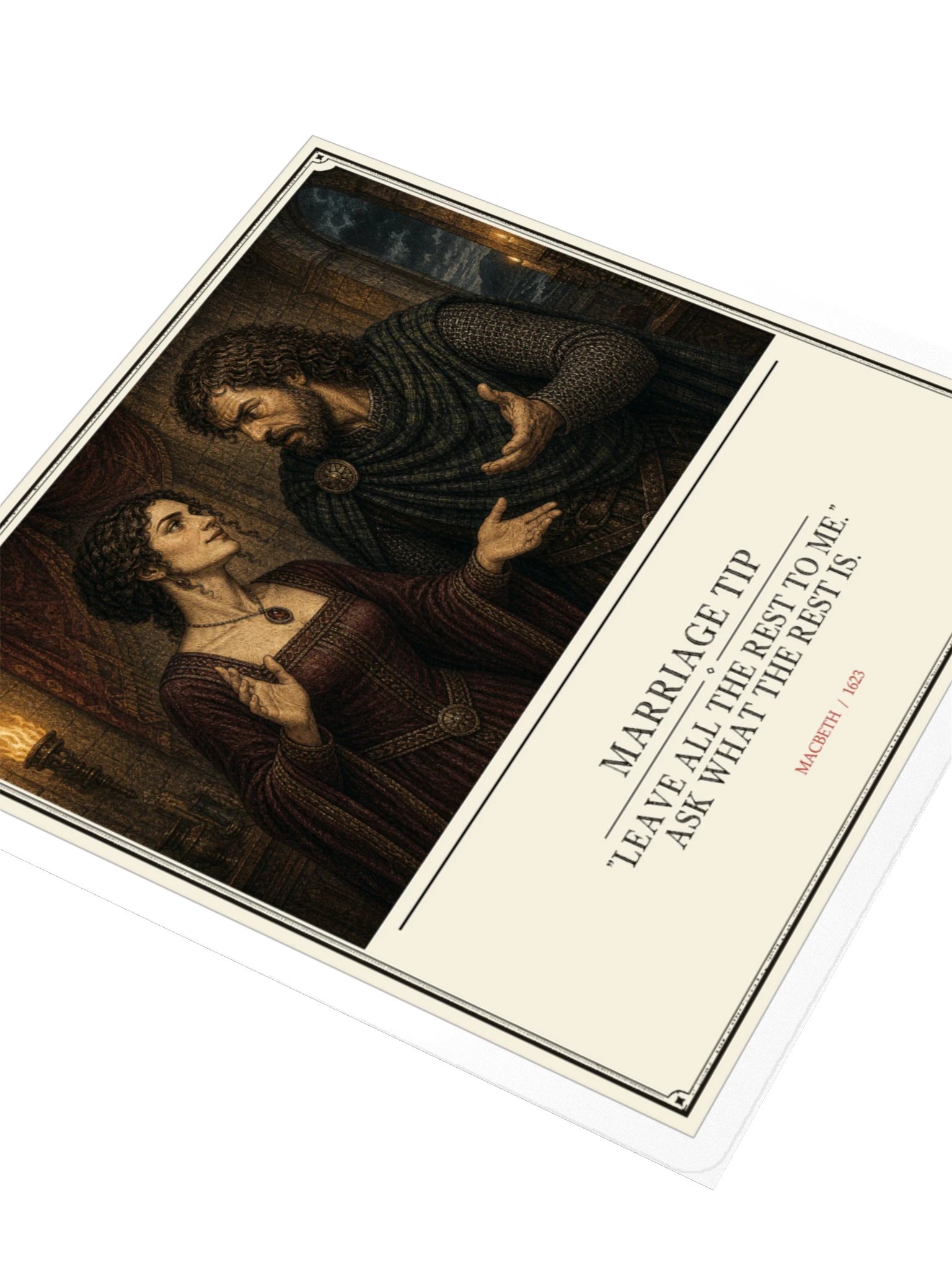 Marriage Tip -- Macbeth Sticker product image (3)