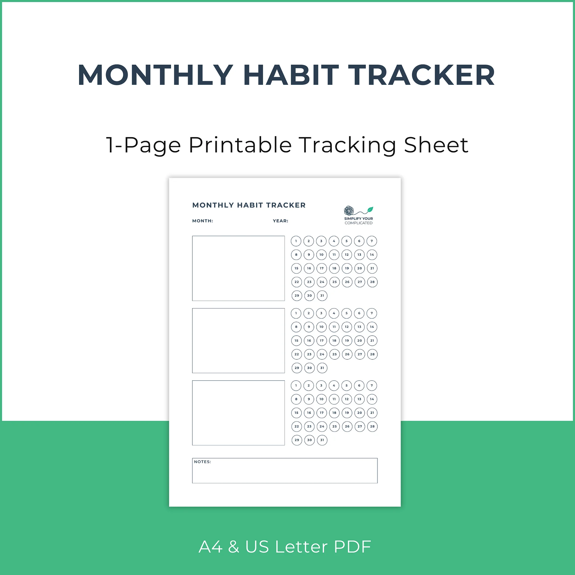 Monthly Habit Tracker product image (1)