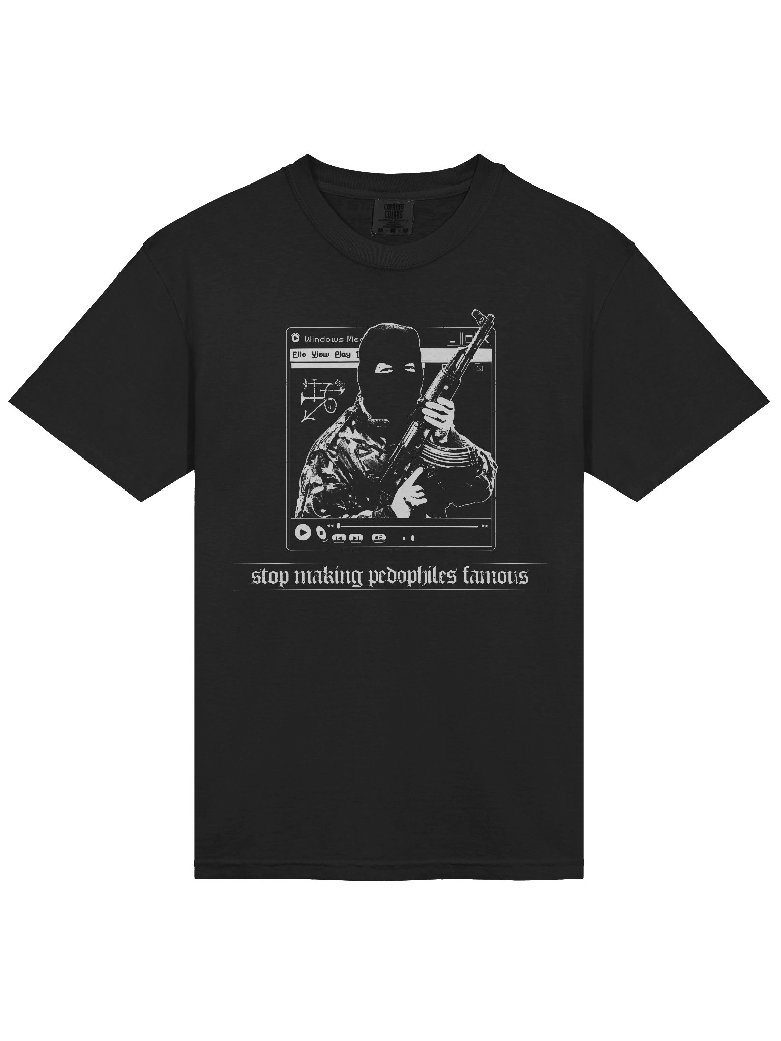 "STOP MAKING PEDOS FAMOUS" TSHIRT BACKPRINT product image (3)