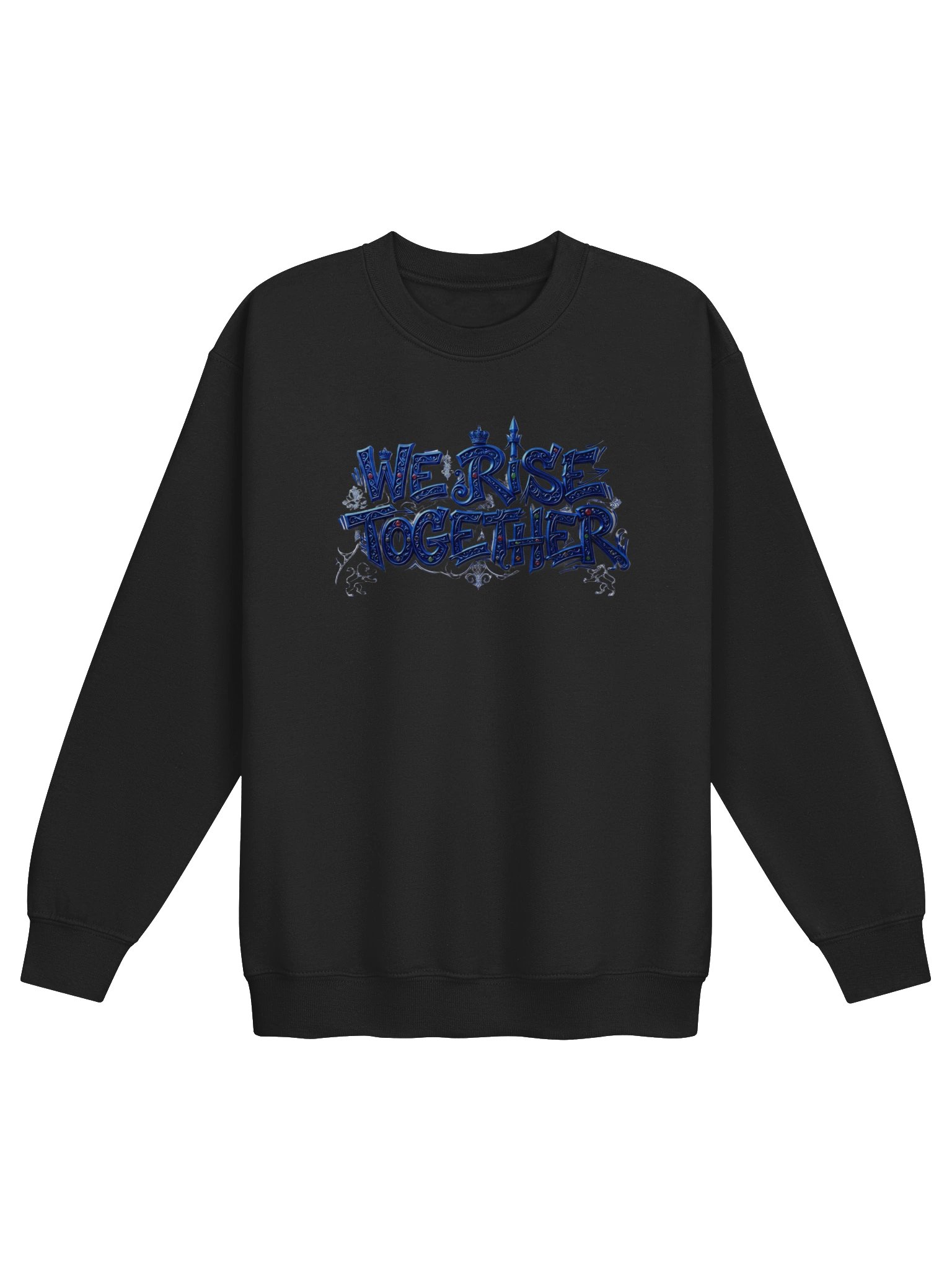 We Rise Together Ornate Blue Text Sweatshirt product image (6)