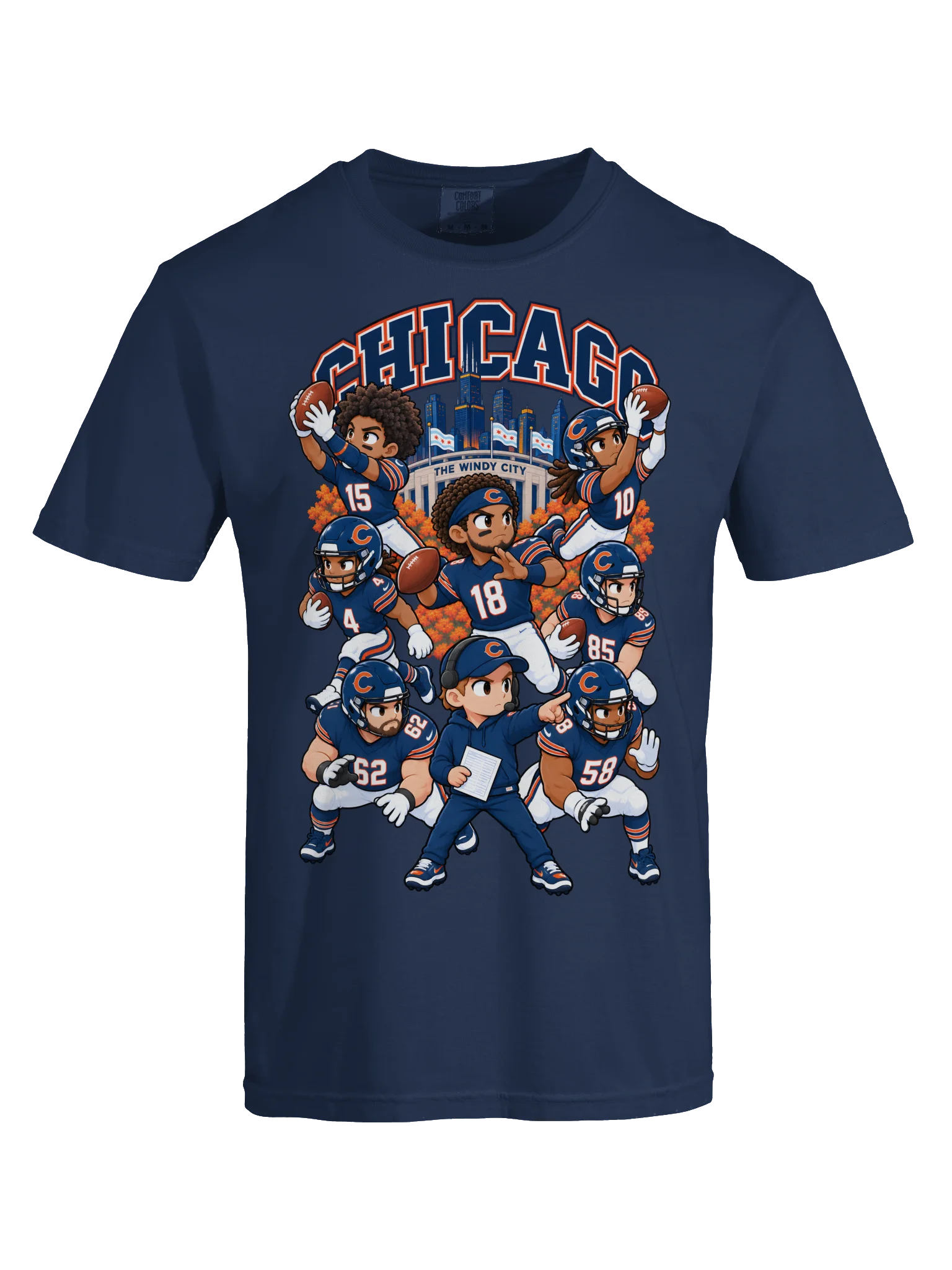 Chicago Football Animated Player T-Shirt product image (63)